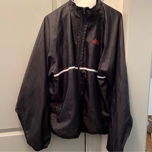 90s vintage sports illustrated jacket xl wind breaker extra large black retro